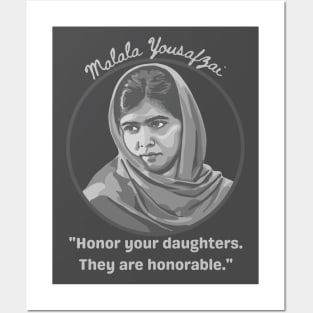 Malala Yousafzai Portrait and Quote Posters and Art